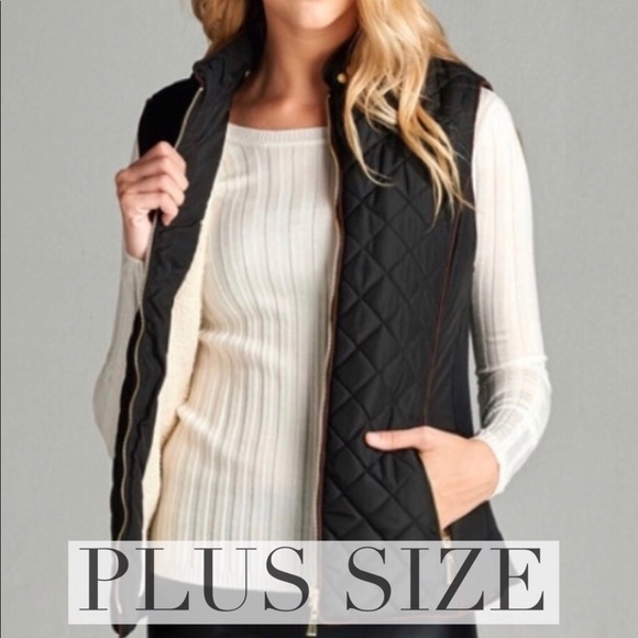 Active USA Jackets & Blazers - Boutique Item. Black Quilted Puffer Vest.